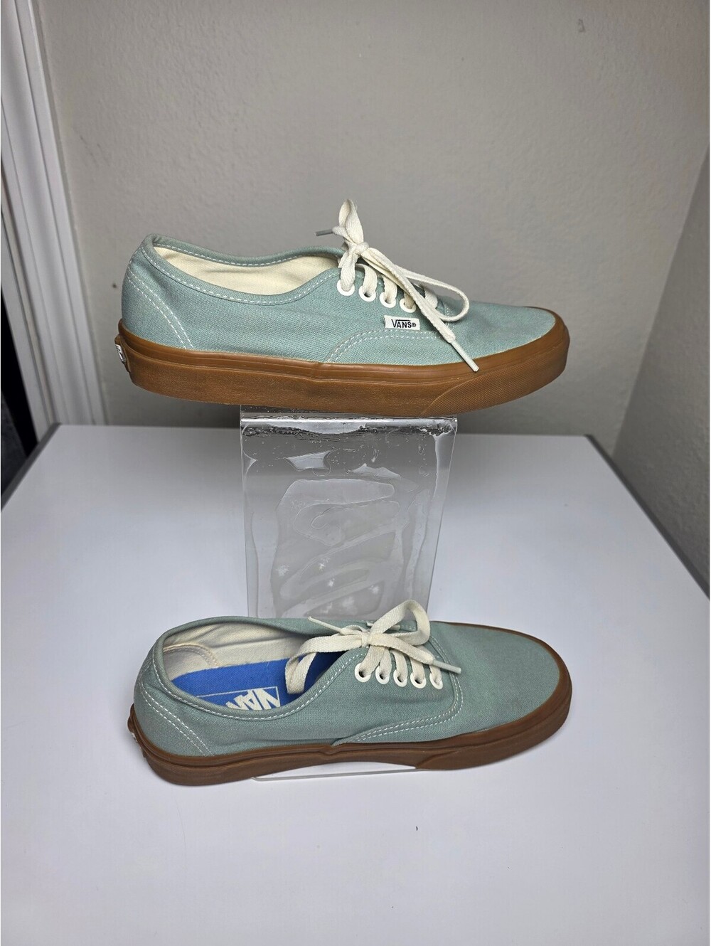 Vans Unisex Authentic 751505 Blue Low Top Lace-Up Sneaker Shoes Size M6.5 W8 - Picture 3 of 8